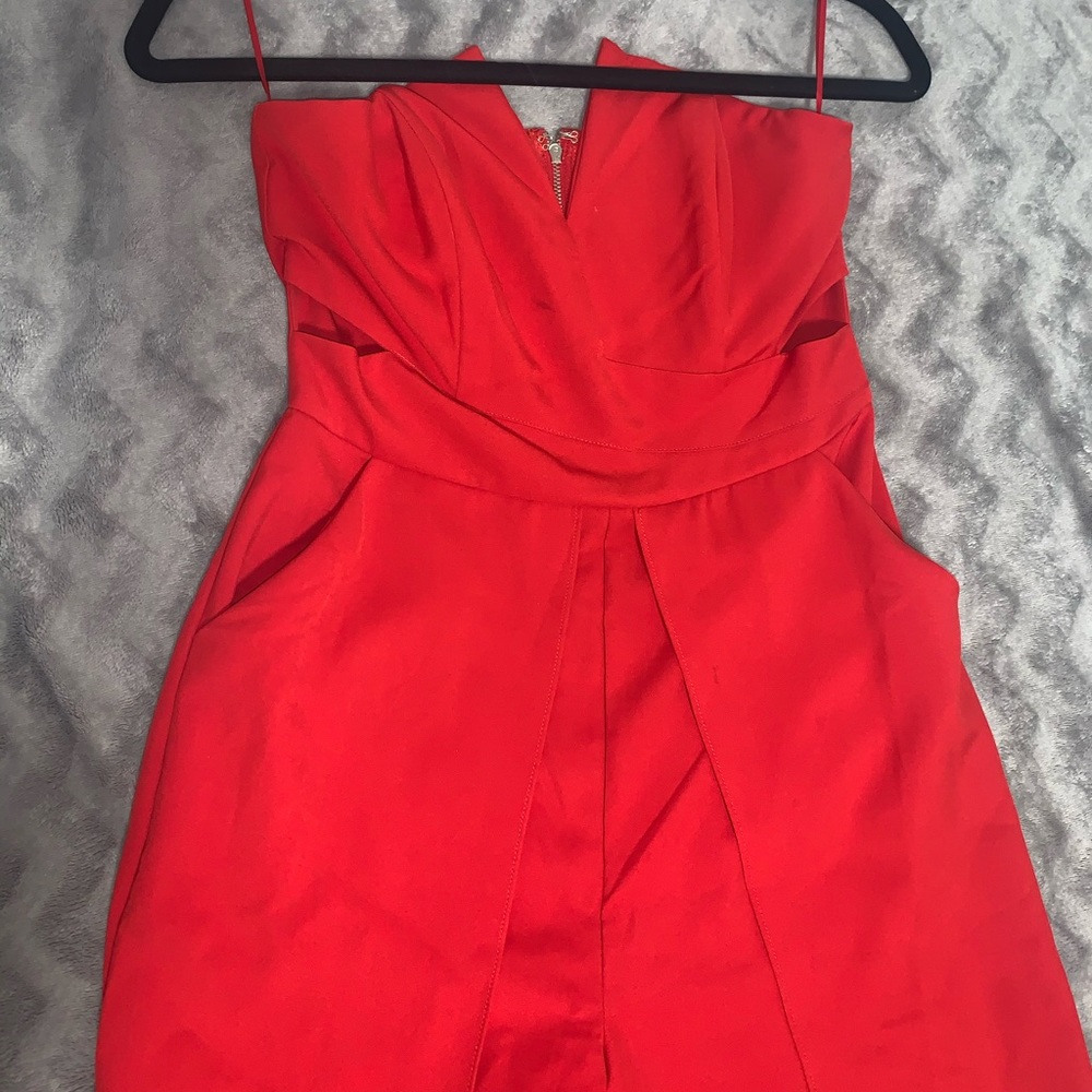 Red jumpsuit